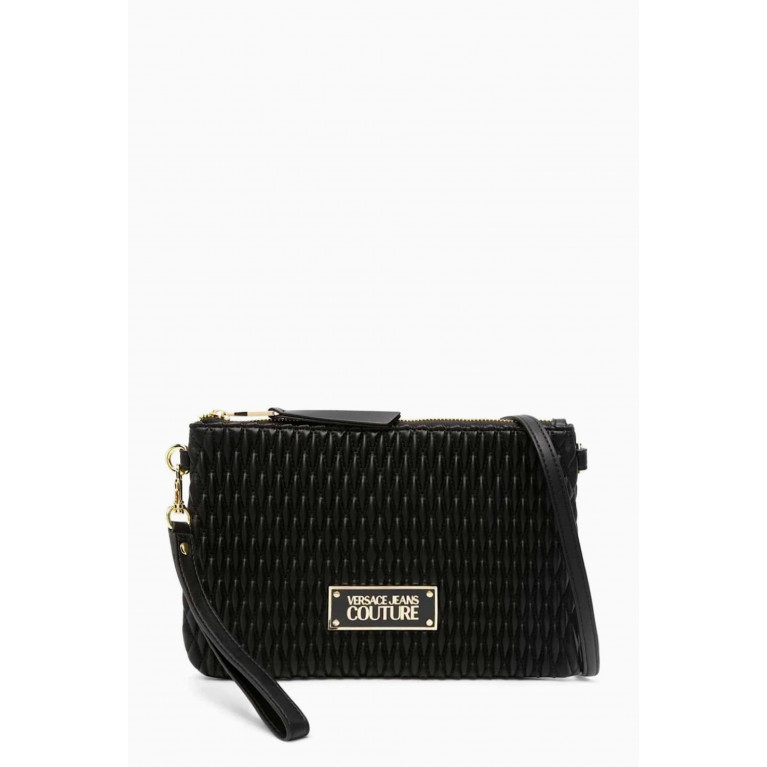 Versace Jeans Couture - Small Crunchy Clutch in Quilted Faux Leather
