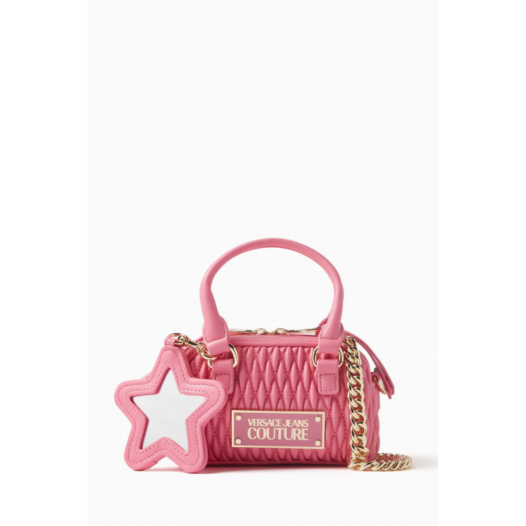 Versace Jeans Couture - Mini Crunchy Top Handle Bowling Bag Pink