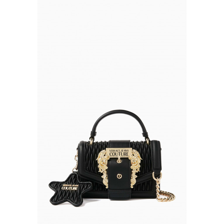 Versace Jeans Couture - Small Couture 01 Crossbody Bag in Faux Leather Black