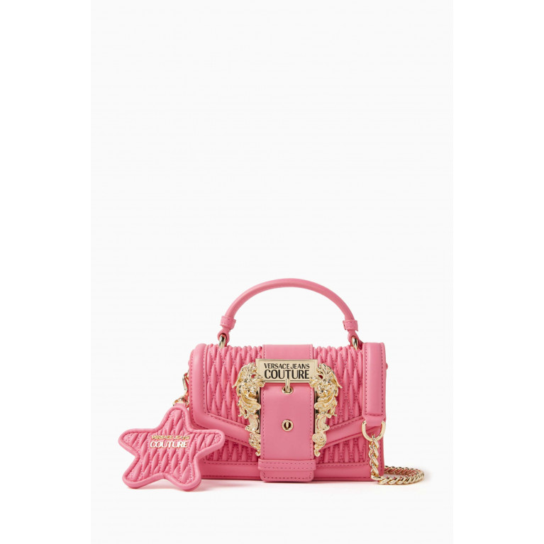Versace Jeans Couture - Small Couture 01 Crossbody Bag in Faux Leather Pink
