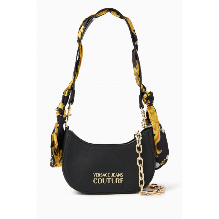 Versace Jeans Couture - Small Thelma Classic Shoulder Bag in Faux Leather Black