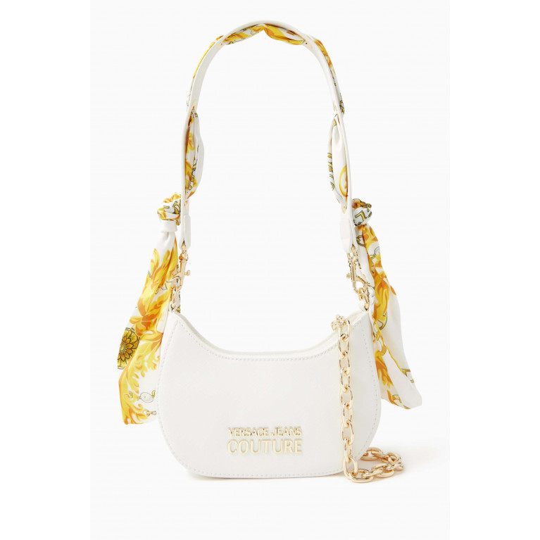 Versace Jeans Couture - Small Thelma Classic Shoulder Bag in Faux Leather White