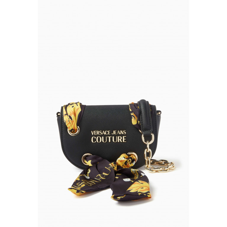Versace Jeans Couture - Thelma Classic Crossbody Bag in Faux Leather Black