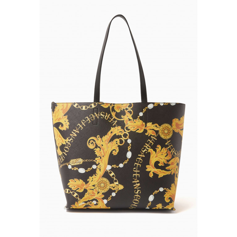 Versace Jeans Couture - Medium Couture Reversible Tote Bag in Saffiano Leather