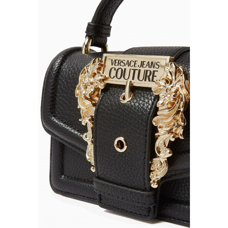 Versace Jeans Couture - Couture 01 Crossbody Bag in Grainy Leather Black