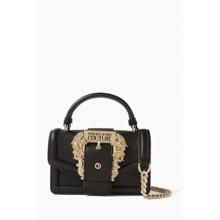 Versace Jeans Couture - Couture 01 Crossbody Bag in Grainy Leather Black