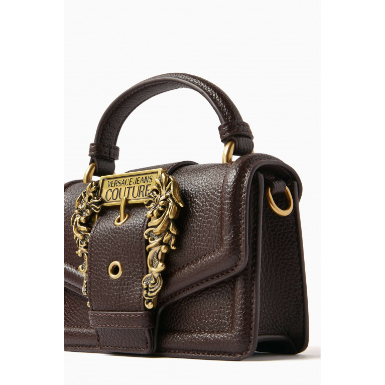 Versace Jeans Couture - Couture 01 Crossbody Bag in Grainy Leather Brown