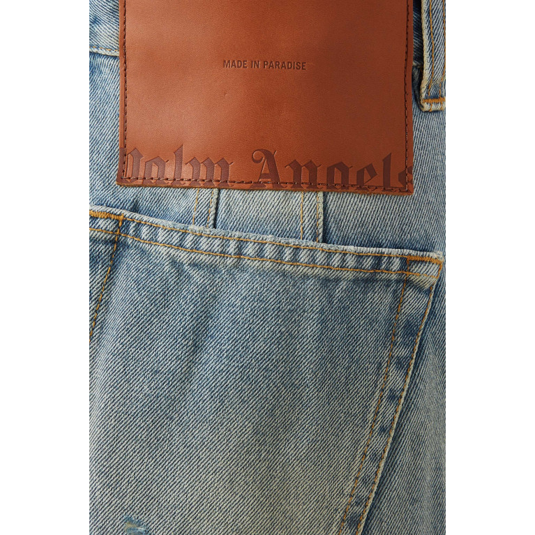 Palm Angels - Paris Wide-leg Jeans in Denim