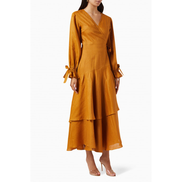 Noor Al Bahrani - Layered Wrap Dress