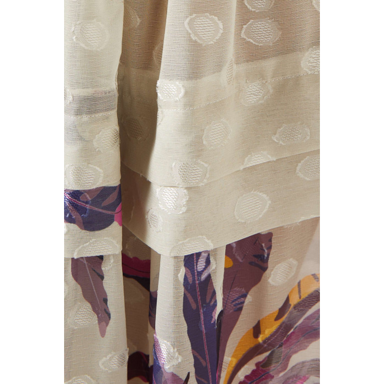 Noor Al Bahrani - Layered Ruffle Maxi Skirt