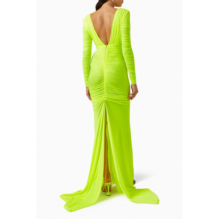 Alex Perry - Dalton Ruched Gown in Lycra