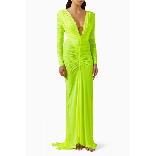 Alex Perry - Dalton Ruched Gown in Lycra