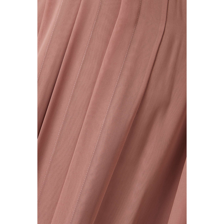 Homa Q - 3-piece Shawl-collar Abaya Set in Chiffon