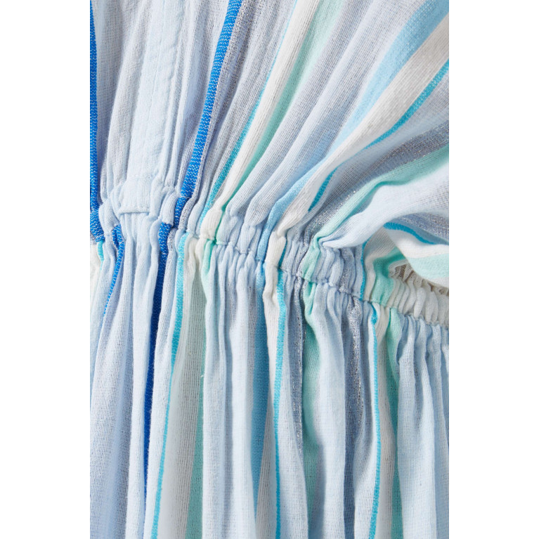 LemLem - Ruki Plunge-neck Midi Dress in Cotton-blend