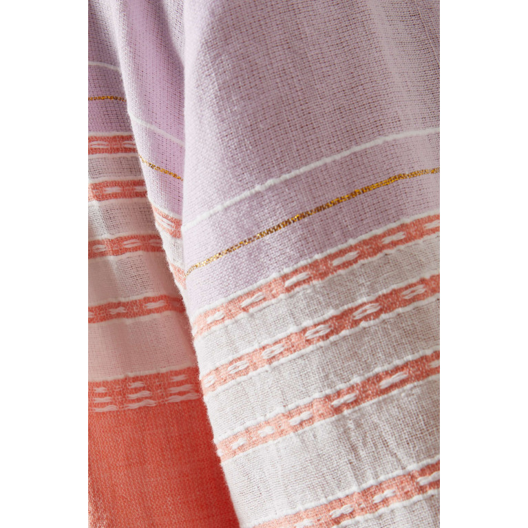 LemLem - Eshal Striped Mini Robe in Cotton-blend