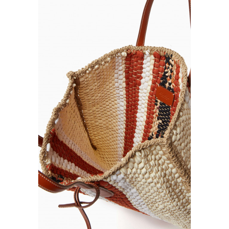 Loro Piana - Blossom Tote Bag in Woven Silk & Linen