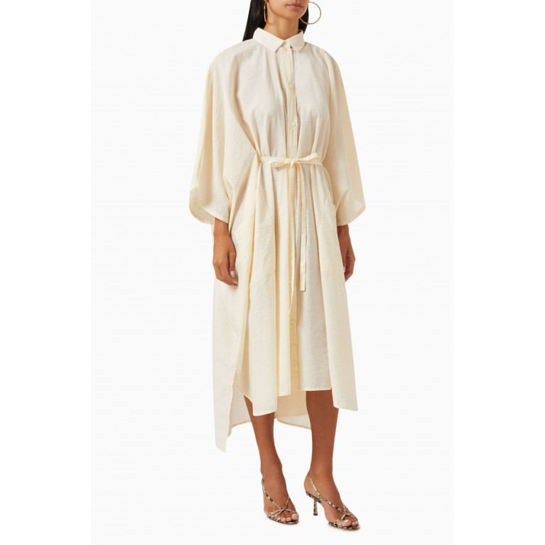 Ninety Percent - Episkopi Midi Shirt Dress in Organic Cotton-blend