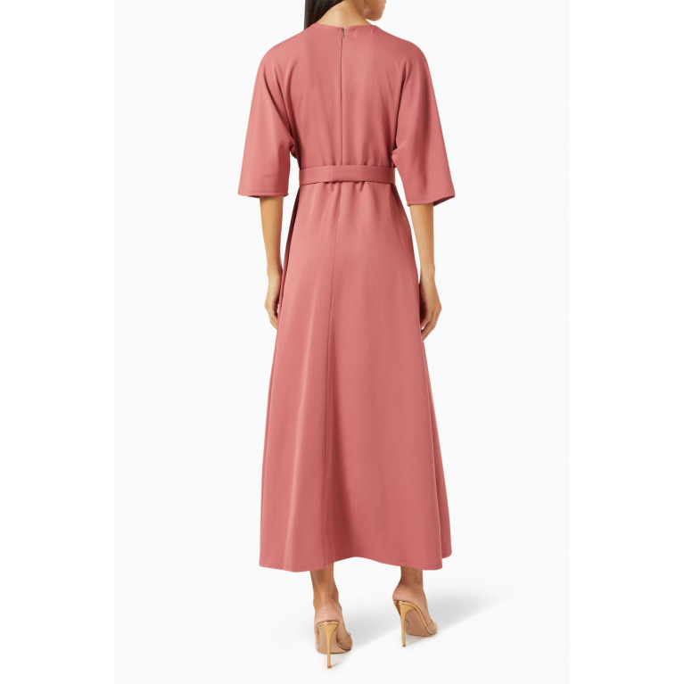 BYK by Beyanki - Embellished Dress in Stretch-crepe Pink