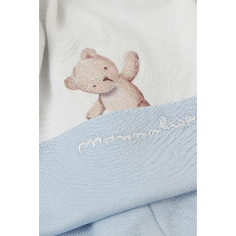 Monnalisa - Bear Print Beanie in Cotton
