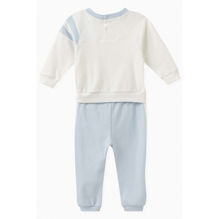Monnalisa - Sweatshirt & Sweatpants Set in Cotton Interlock Fleece