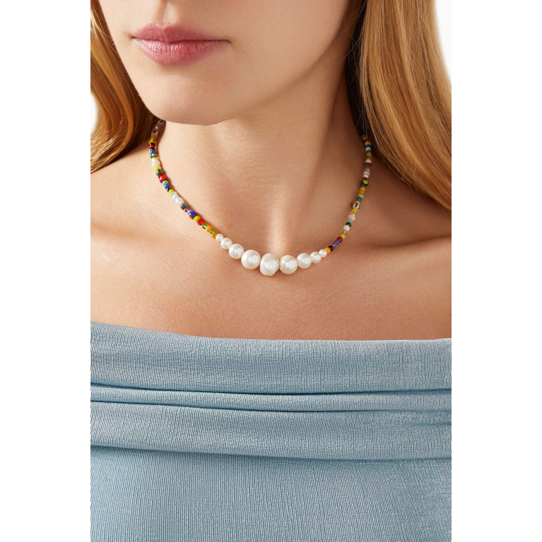 Luiny - Simple Pearls Beaded Necklace