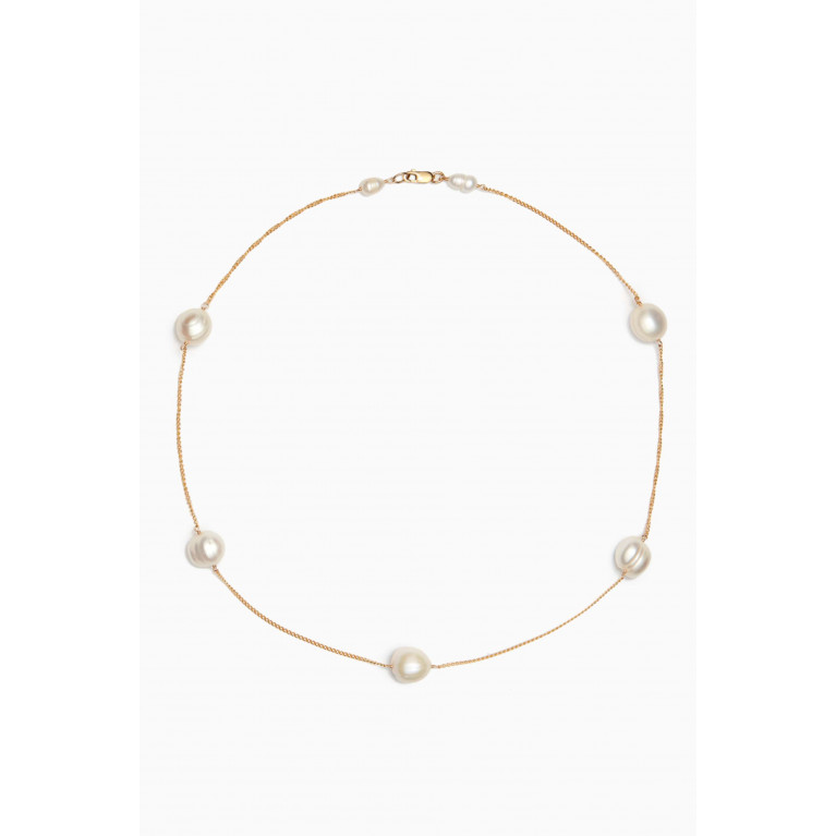 Luiny - Perlas Chain Necklace in Gold-filled metal