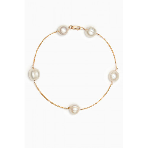 Luiny - Perlas Chain Bracelet in Gold-filled metal