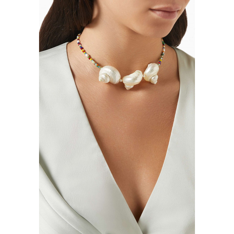 Luiny - Sirena Beaded Collar Necklace
