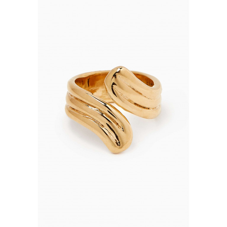 Luiny - Waves Ring no.1 in Brass