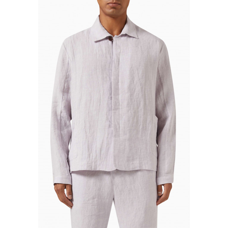 Marane - Long Sleeved Jacket in Linen