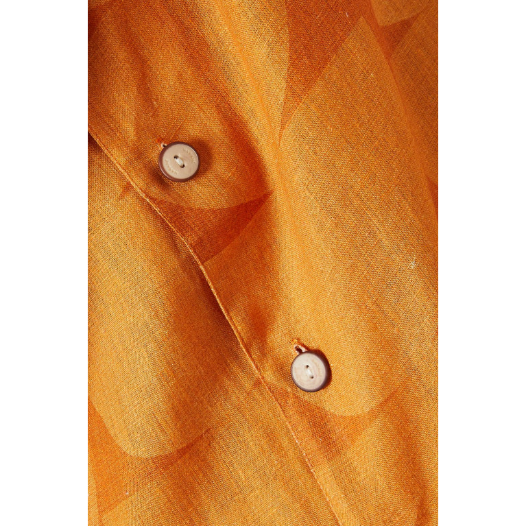 Marane - La Susana Geometric Print Shirt in Linen