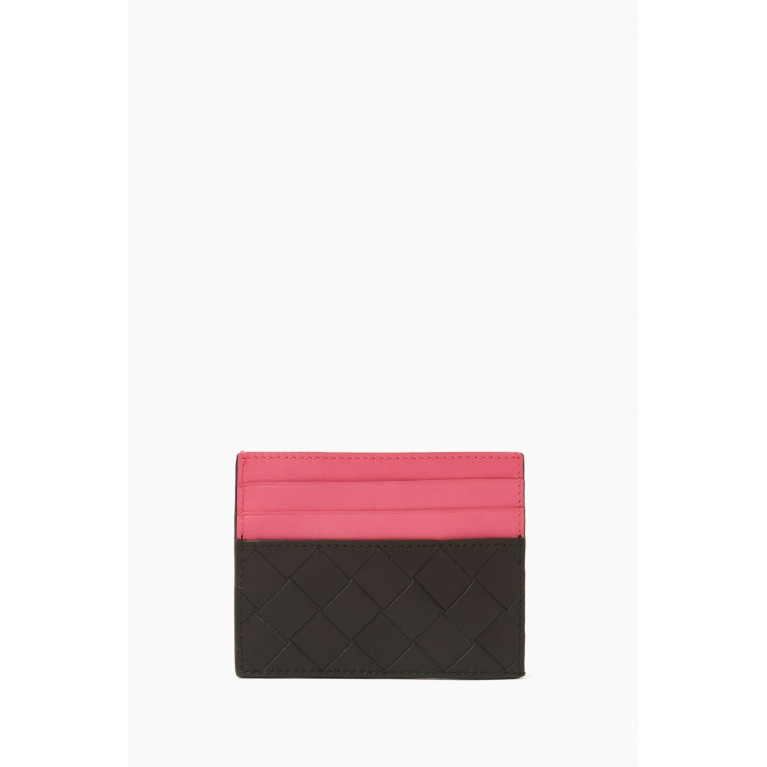 Bottega Veneta - Two-tone Card Case in Intrecciato Leather