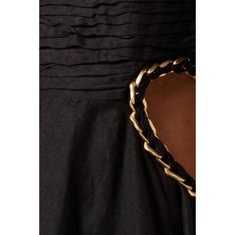 Aje - Monica Chainlink Midi Dress in Linen
