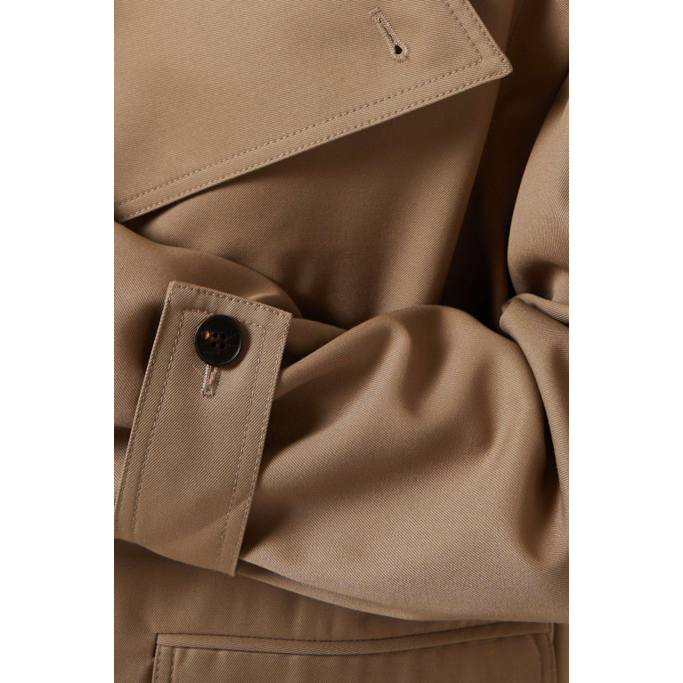 LVIR - Detachable-Sleeve Trench Coat in Wool