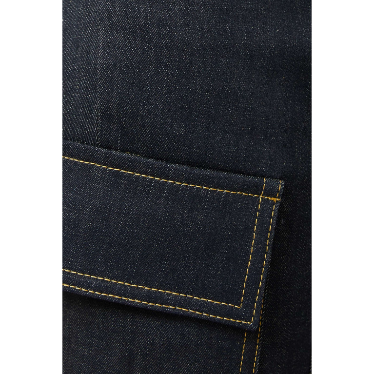 LVIR - Cargo Straight-fit Jeans in Denim