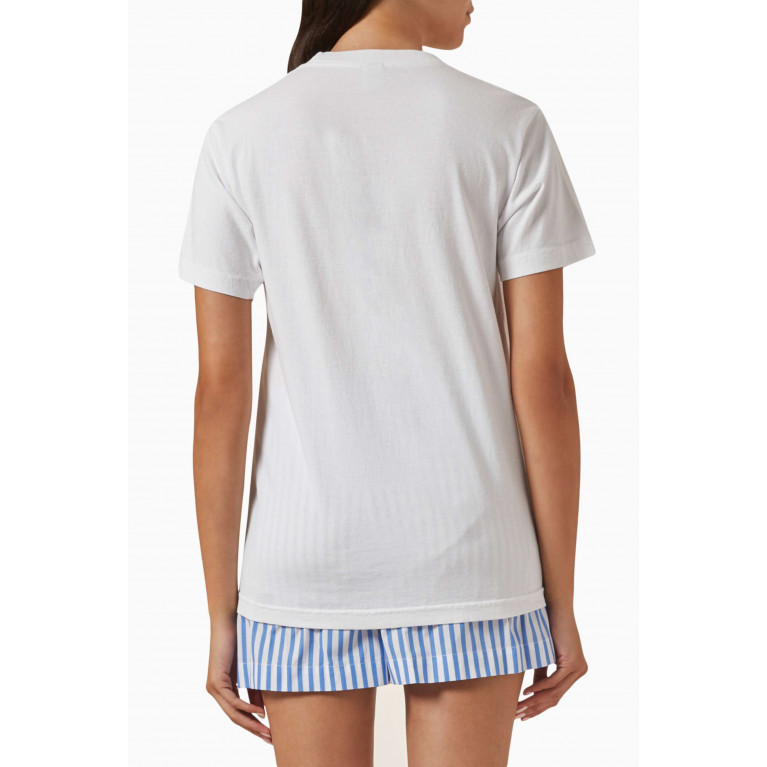Sporty & Rich - Club T-shirt in Cotton-jersey