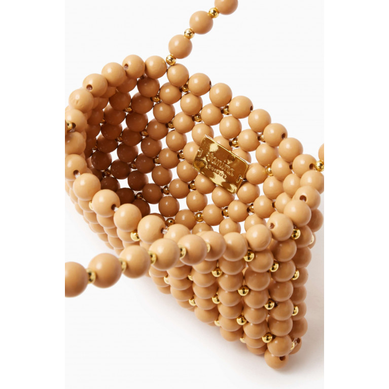 VANINA - Capucine Shoulder Bag in Wooden Beads