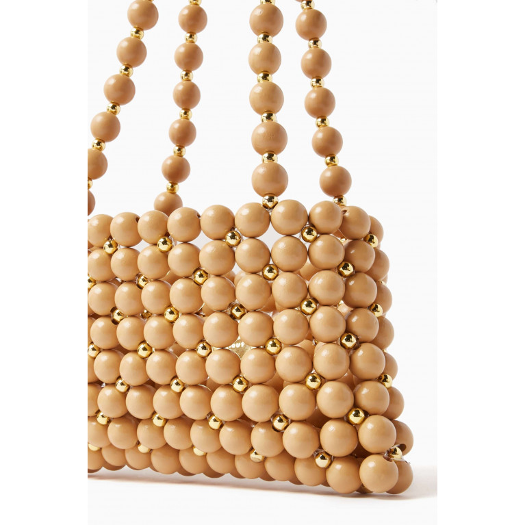 VANINA - Capucine Shoulder Bag in Wooden Beads
