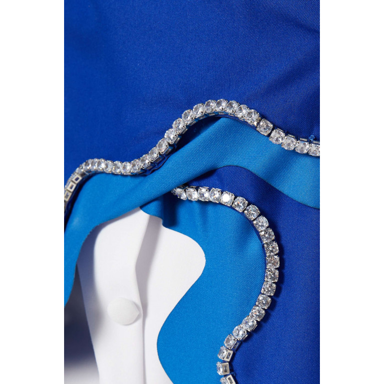 Hue - Crystal Waves Maxi Shirt Dress in Crepe