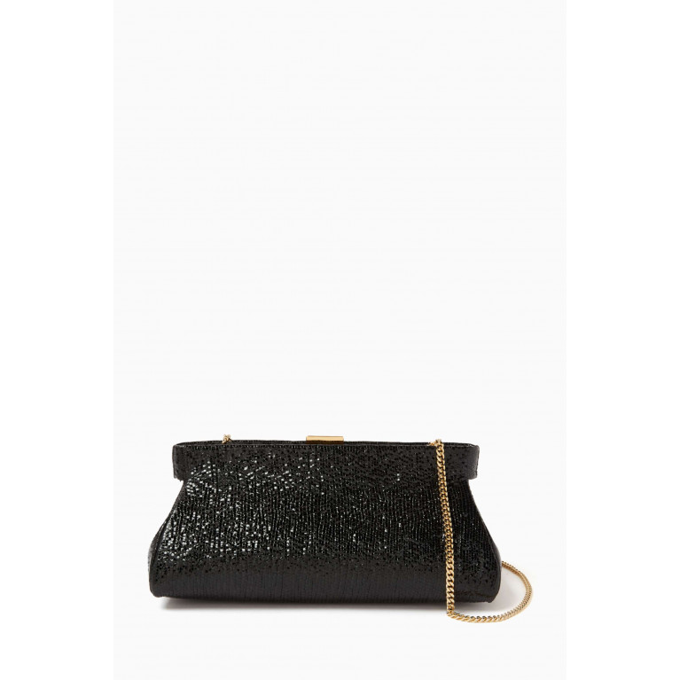 Demellier - Small Cannes Clutch in Textured Leather