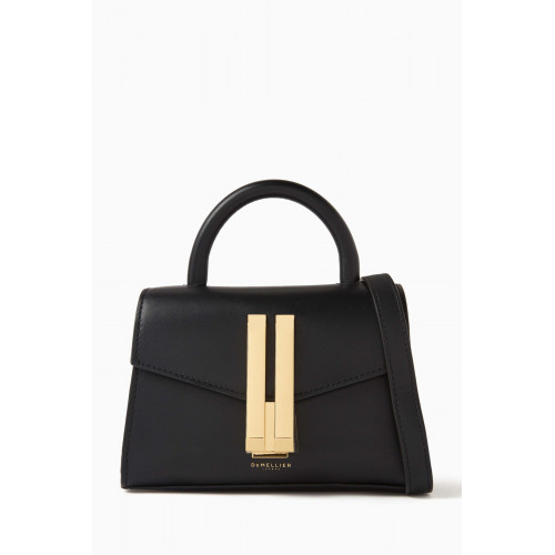 Demellier - Nano Montreal Tote bag in Smooth Leather Black