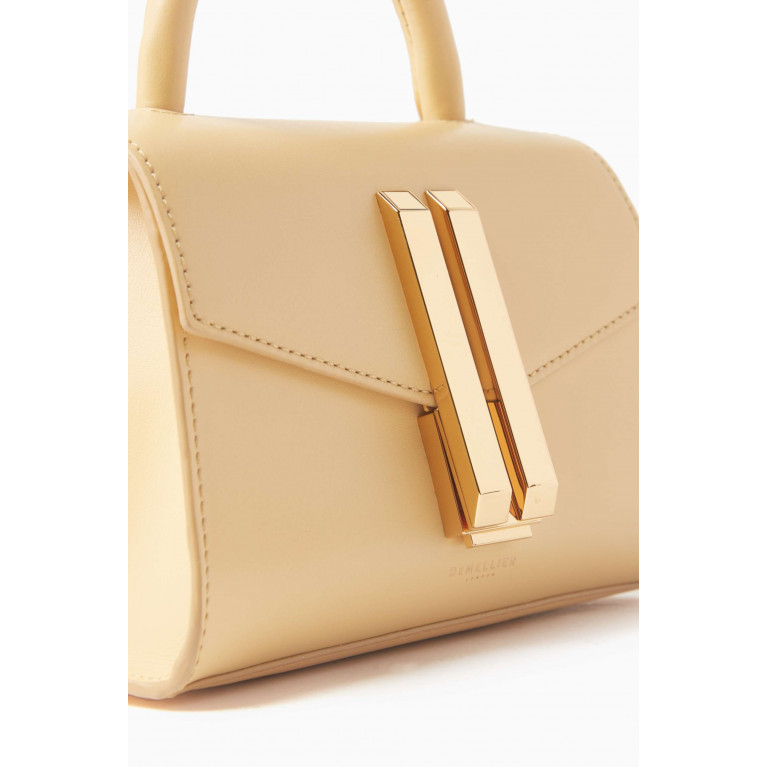 Demellier - Nano Montreal Tote bag in Smooth Leather Yellow