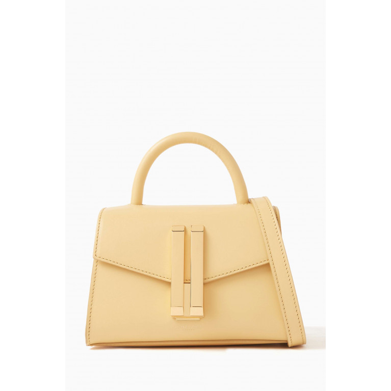 Demellier - Nano Montreal Tote bag in Smooth Leather Yellow