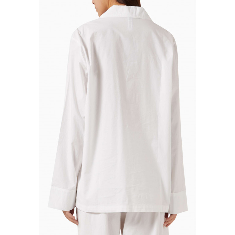 SKIMS - Cotton Poplin Sleep Button Up Shirt SNOW