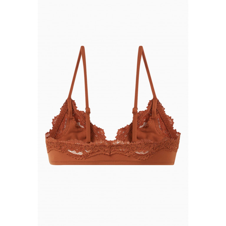 SKIMS - Fits Everybody Scoop Bralette in Corded Lace BRONZE