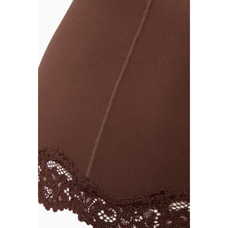 SKIMS - Fits Everybody Lace Shorts Brown