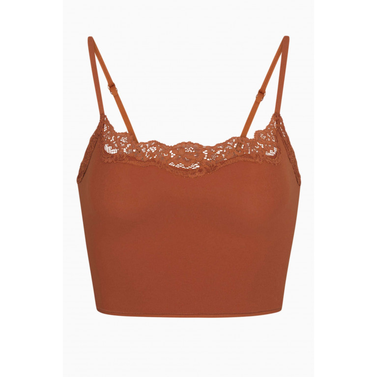 SKIMS - Fits Everybody Corded Lace Cami BRONZE