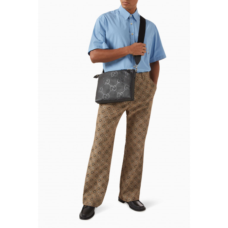 Gucci - Messenger Crossbody Bag in Jumbo GG Leather