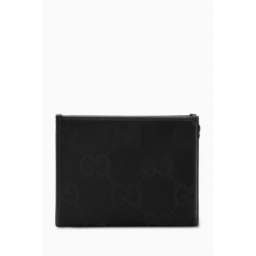 Gucci - Jumbo GG Pouch in Canvas & Leather
