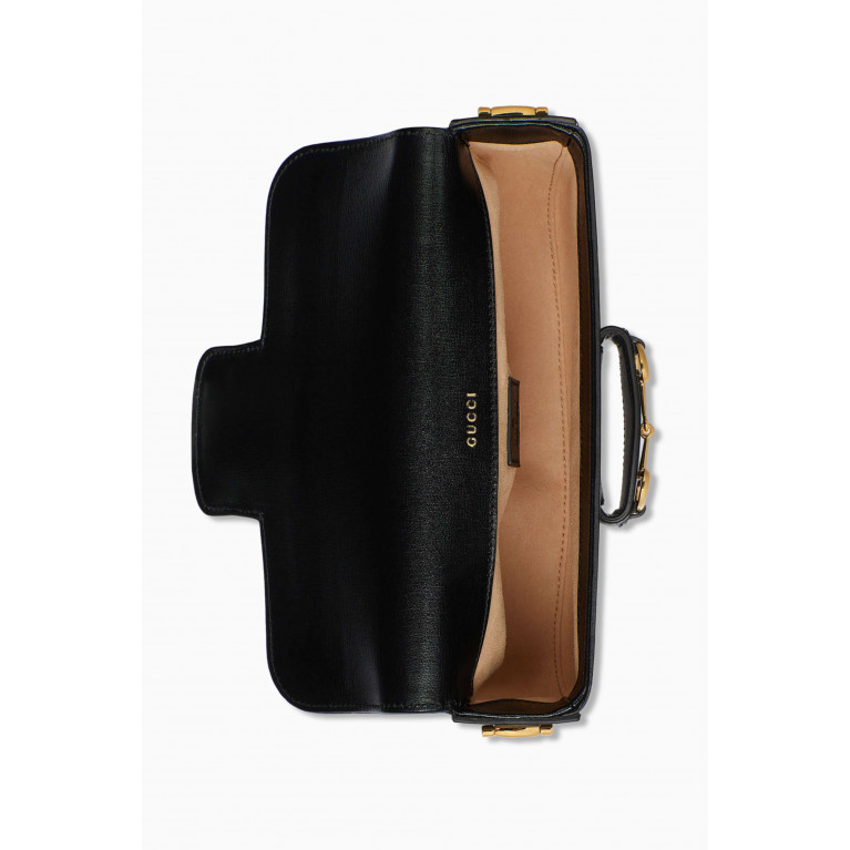 Gucci - Gucci Horsebit 1955 Small Shoulder Bag in Leather